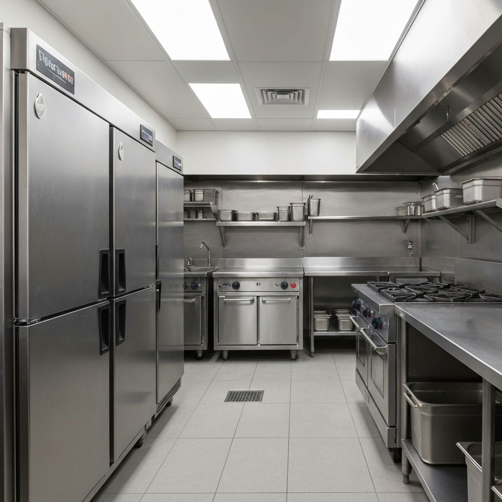 Cozinha comercial higienizada